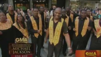 Harlem Gospel Choir live in GMA - Remembering Michael Jakcson