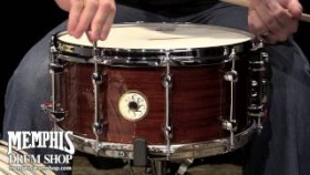 Sakae 14 x 6.5 Bubinga Snare Drum - Natural Gloss